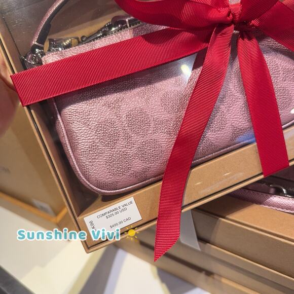 NWT Coach Boxed Nolita 19 And Nolita Bag Charm Set CCK96 Pink/Rose Holiday Gift - Picture 2 of 6